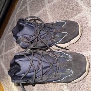 Adidas Black and Gray Chunky Sneakers